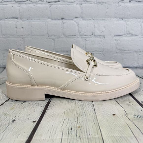 Vince Camuto Slip On Loafer Women Size 11 White Gold Career Office Shoes - Picture 1 of 13